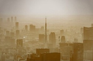 東京の黄砂イメージ